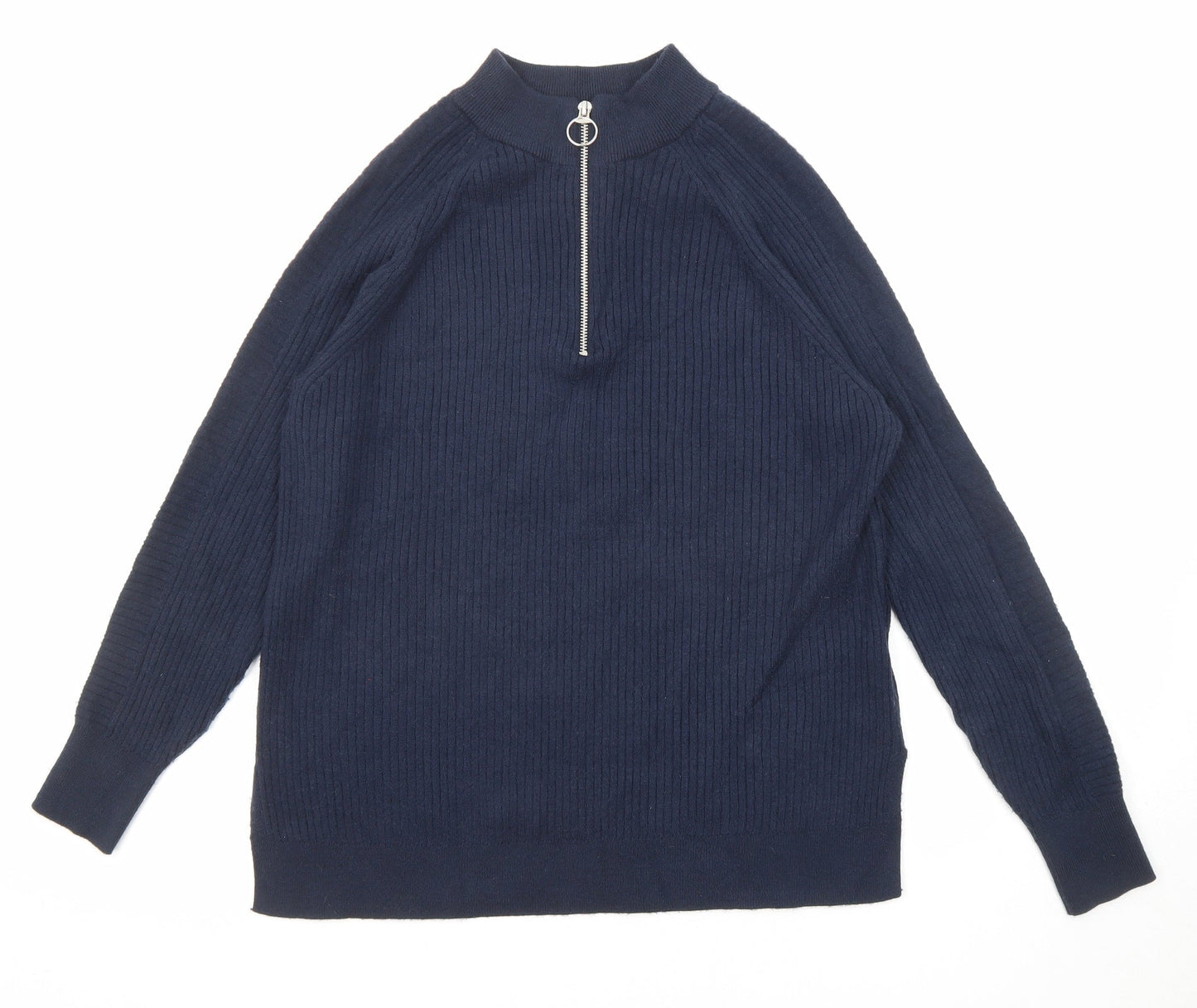 Womens UK Size M Marks and Spencer Blue Pullover Jumper