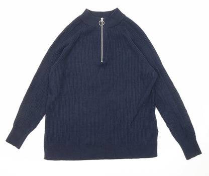 Womens UK Size M Marks and Spencer Blue Pullover Jumper