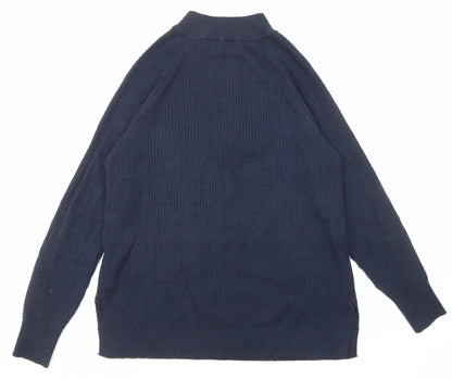 Womens UK Size M Marks and Spencer Blue Pullover Jumper