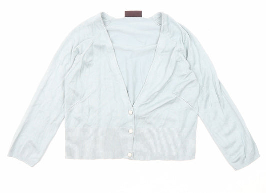 Womens UK Size 12 Principles Blue Cardigan Jumper