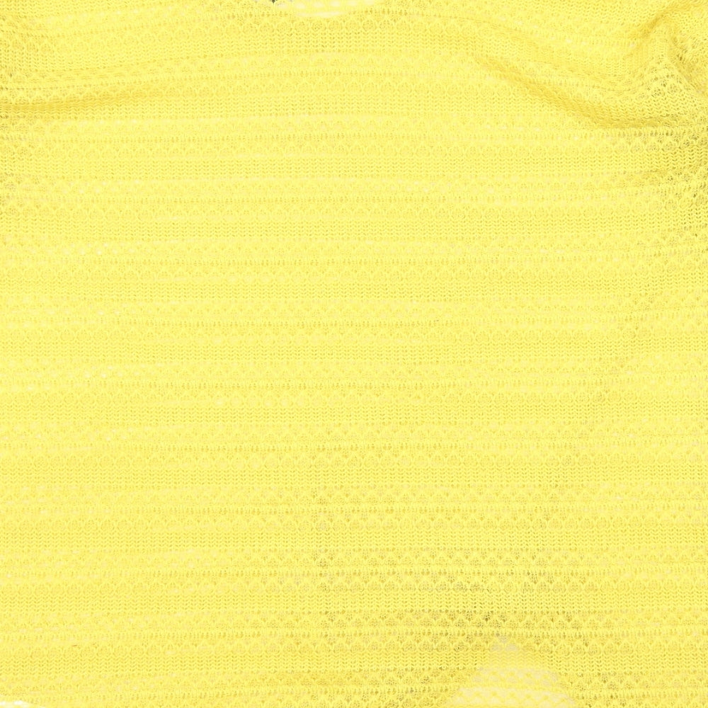 Womens UK Size 10 NEXT Yellow Pullover Jumper