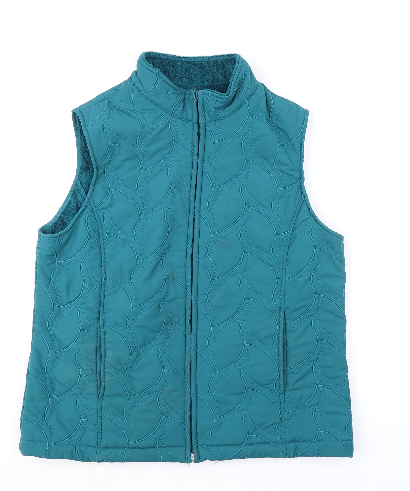 Womens UK Size 10 EWM Green Gilet