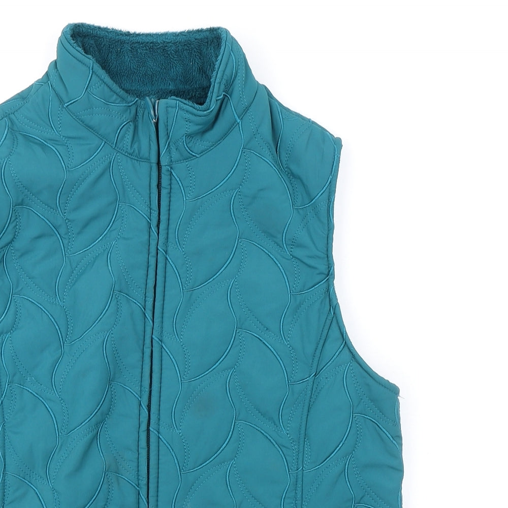 Womens UK Size 10 EWM Green Gilet