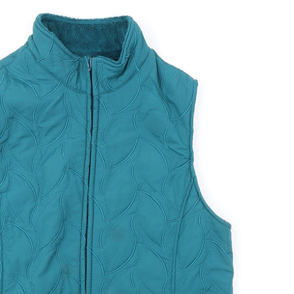 Womens UK Size 10 EWM Green Gilet