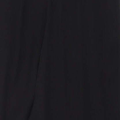 H&M Womens Black Polyester Jumpsuit One-Piece Size 8 L29 in Zip - Elasticated Back