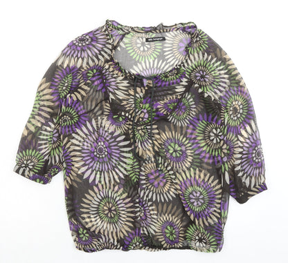 Womens UK Size 12 Marks and Spencer Brown Basic Blouse