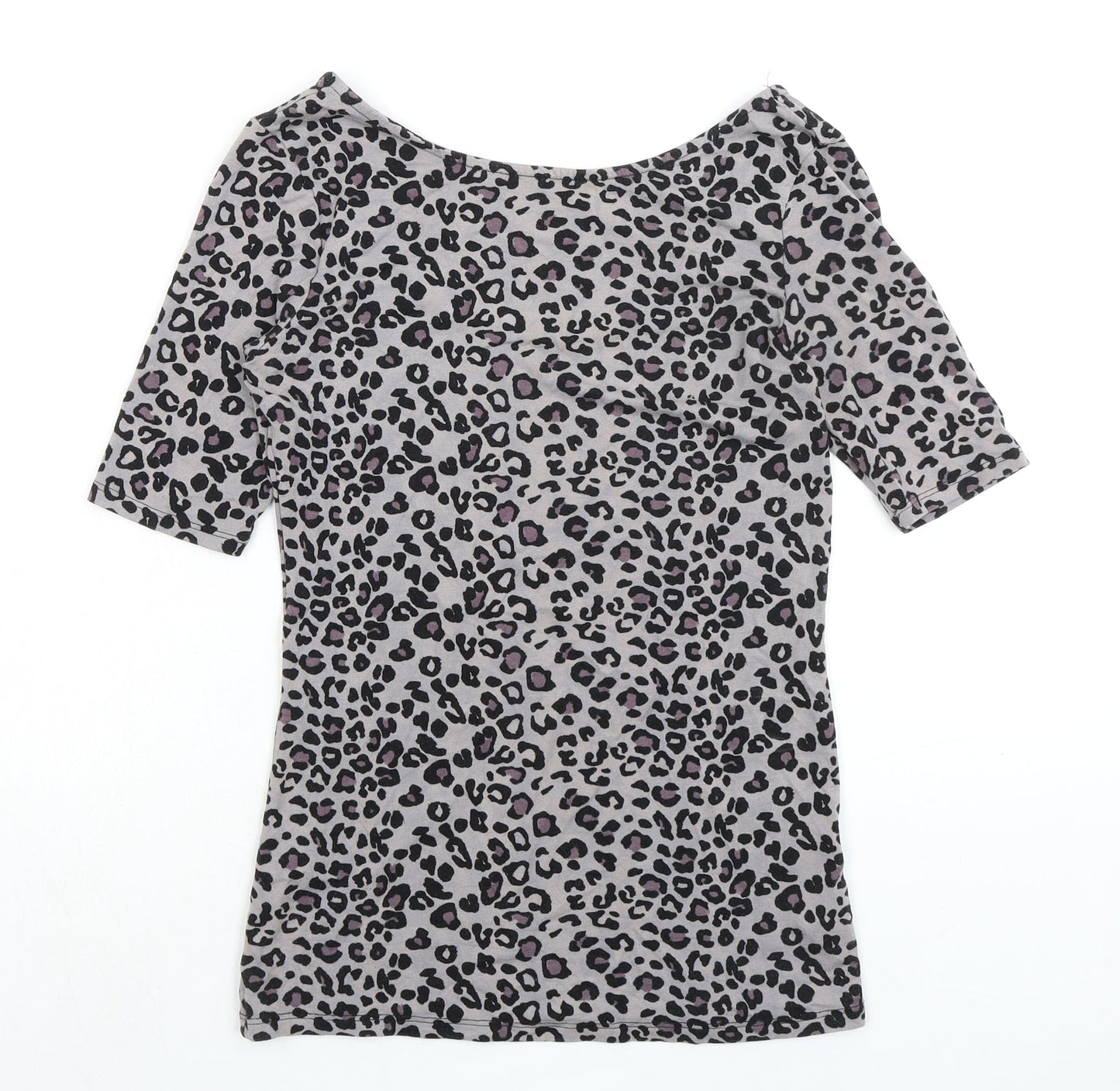 Womens UK Size S Oasis Grey Basic T-Shirt