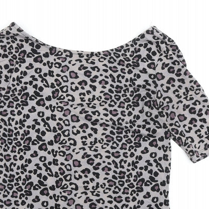 Womens UK Size S Oasis Grey Basic T-Shirt