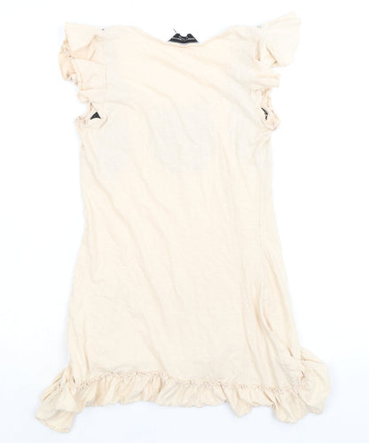 Womens UK Size 8 Dorothy Perkins Ivory Tunic Tank