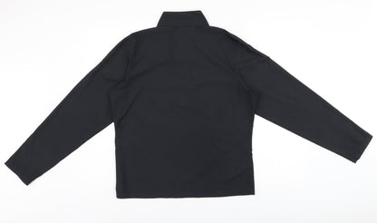 Ashworth Womens Black Polyester Pullover Sweatshirt Size S Zip