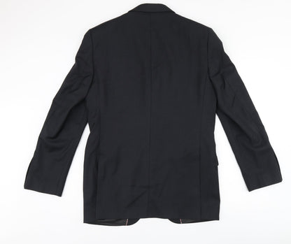 Mens UK Size 38 Howick Tailored Regular Black Suit Jacket