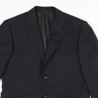 Mens UK Size 38 Howick Tailored Regular Black Suit Jacket