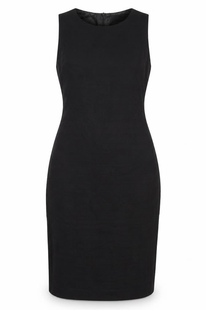 Wallis Womens Black Polyester Bodycon Size 14 Round Neck Zip
