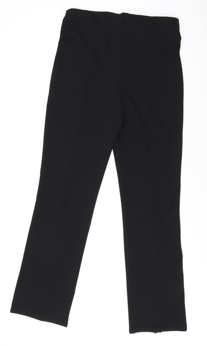 Womens UK Size L H&M Regular Fit Dress Pants Black Trousers