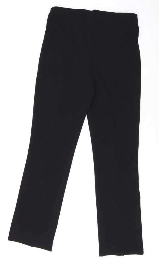 Womens UK Size L H&M Regular Fit Dress Pants Black Trousers