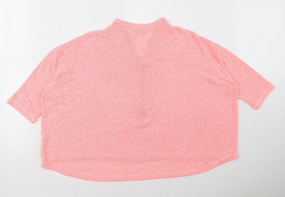 Womens UK Size 12 River Island Pink Basic Blouse
