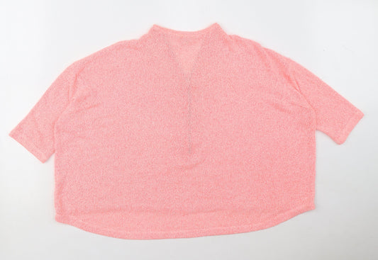 Womens UK Size 12 River Island Pink Basic Blouse