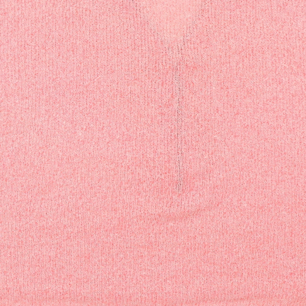 Womens UK Size 12 River Island Pink Basic Blouse