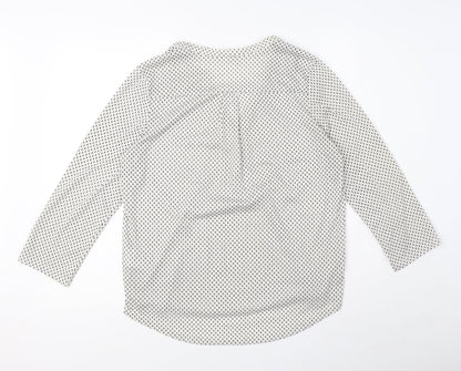 Womens UK Size S H&M White Basic Blouse