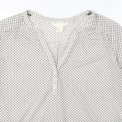 Womens UK Size S H&M White Basic Blouse