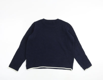 Womens UK Size S Marks and Spencer Blue Pullover Jumper
