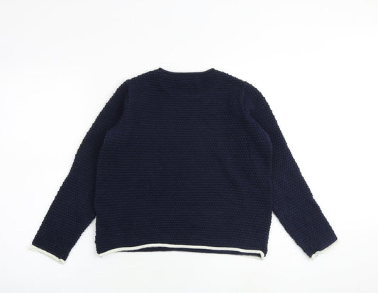 Womens UK Size S Marks and Spencer Blue Pullover Jumper
