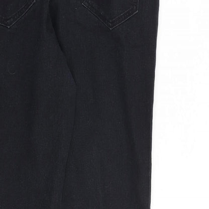 Denim & Co. Womens Black Cotton Skinny Jeans Size 14 L26 in Regular Zip