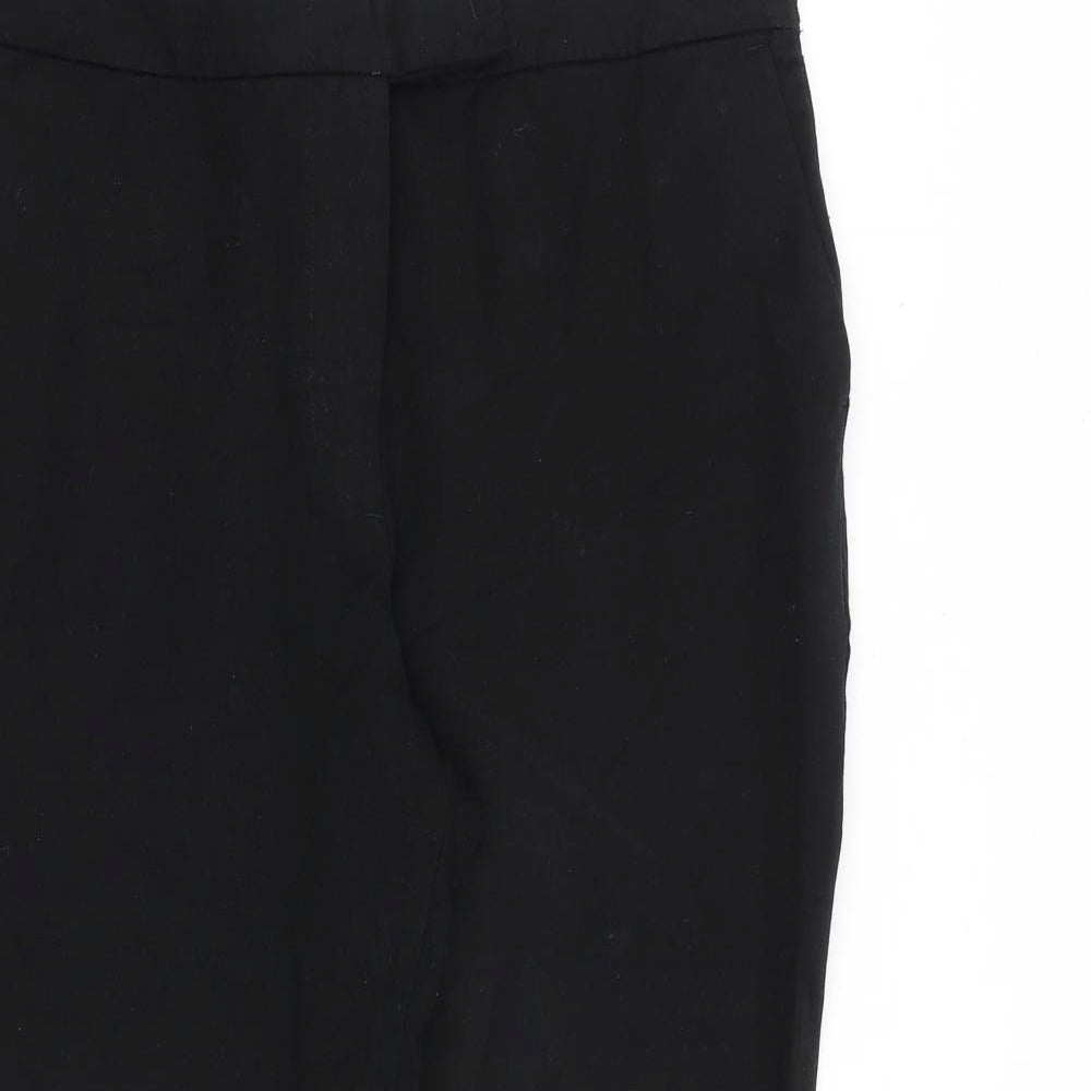 Womens UK Size 14 Marks and Spencer Regular Fit Carrot Black Trousers