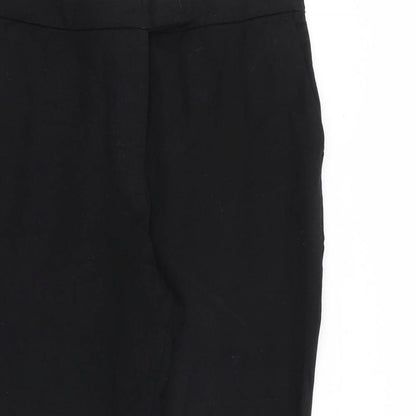 Womens UK Size 14 Marks and Spencer Regular Fit Carrot Black Trousers