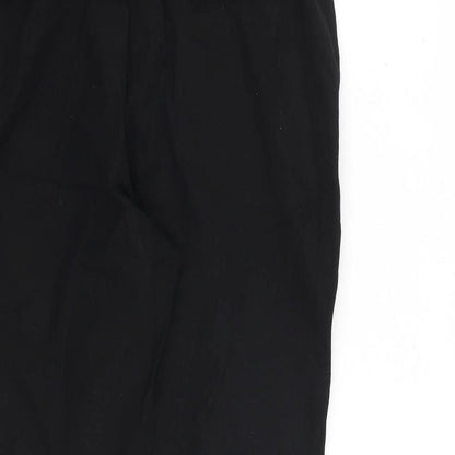 Womens UK Size 14 Marks and Spencer Regular Fit Carrot Black Trousers