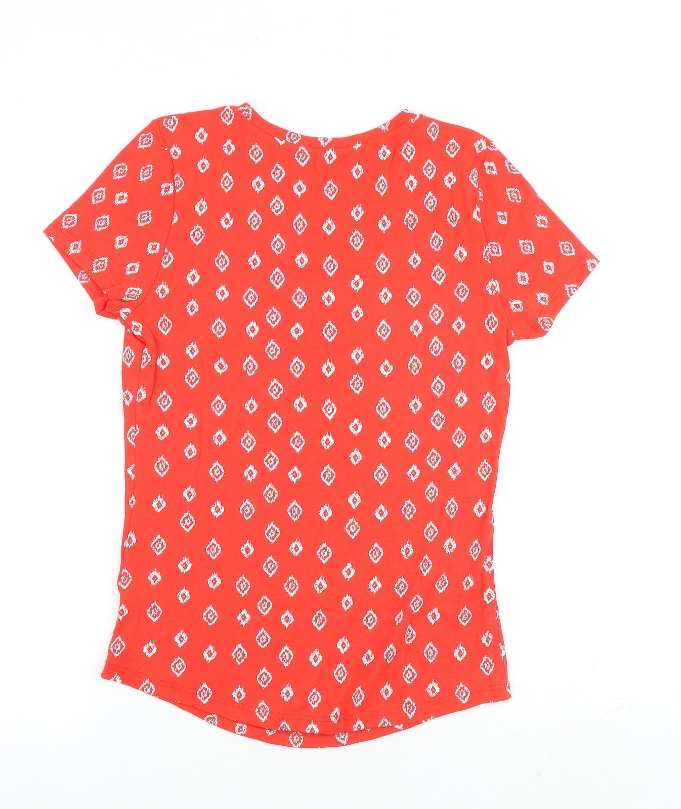 Womens UK Size 10 BHS Red Basic T-Shirt