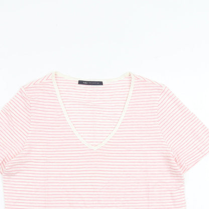 Womens UK Size 8 Marks and Spencer Pink Basic T-Shirt