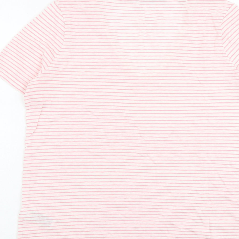 Womens UK Size 8 Marks and Spencer Pink Basic T-Shirt