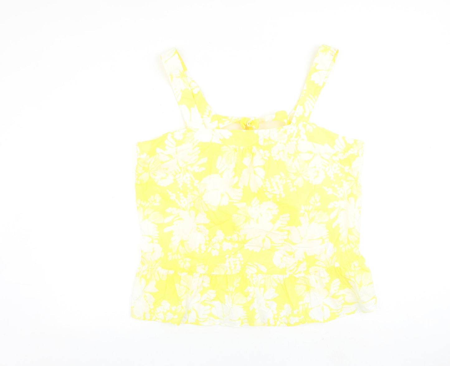Womens UK Size 22 Marks and Spencer Yellow Basic Tank