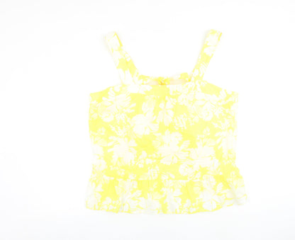 Womens UK Size 22 Marks and Spencer Yellow Basic Tank