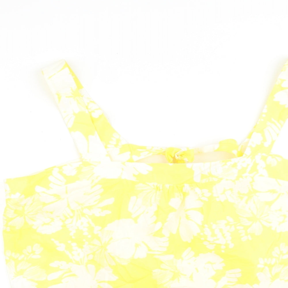 Womens UK Size 22 Marks and Spencer Yellow Basic Tank