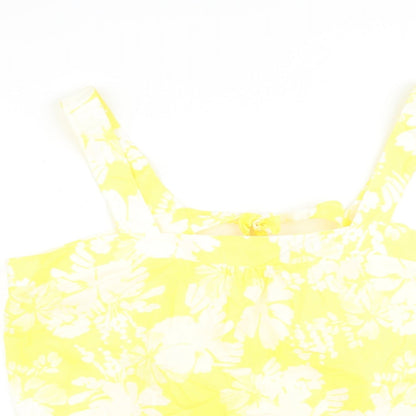 Womens UK Size 22 Marks and Spencer Yellow Basic Tank