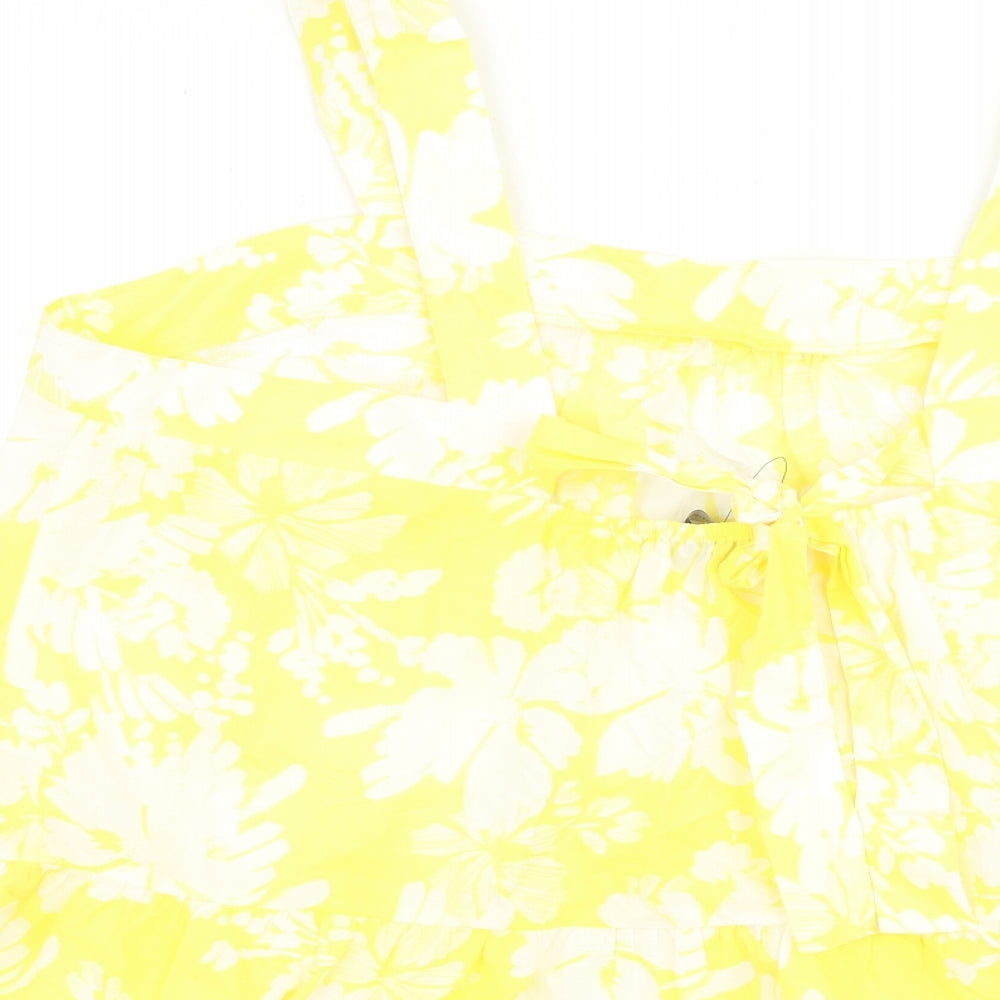 Womens UK Size 22 Marks and Spencer Yellow Basic Tank