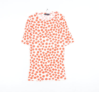 Womens UK Size 6 Marks and Spencer White Basic T-Shirt