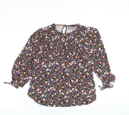 Womens UK Size 6 Marks and Spencer Multicoloured Basic Blouse