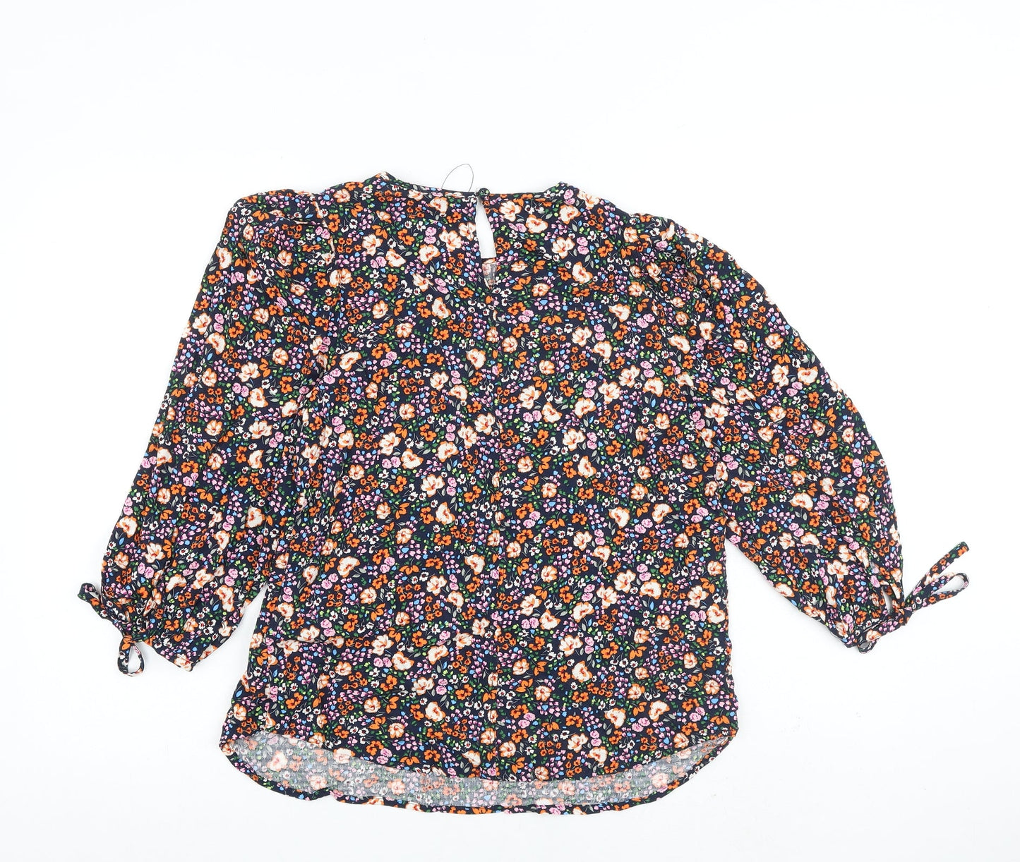 Womens UK Size 6 Marks and Spencer Multicoloured Basic Blouse