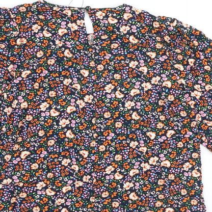 Womens UK Size 6 Marks and Spencer Multicoloured Basic Blouse