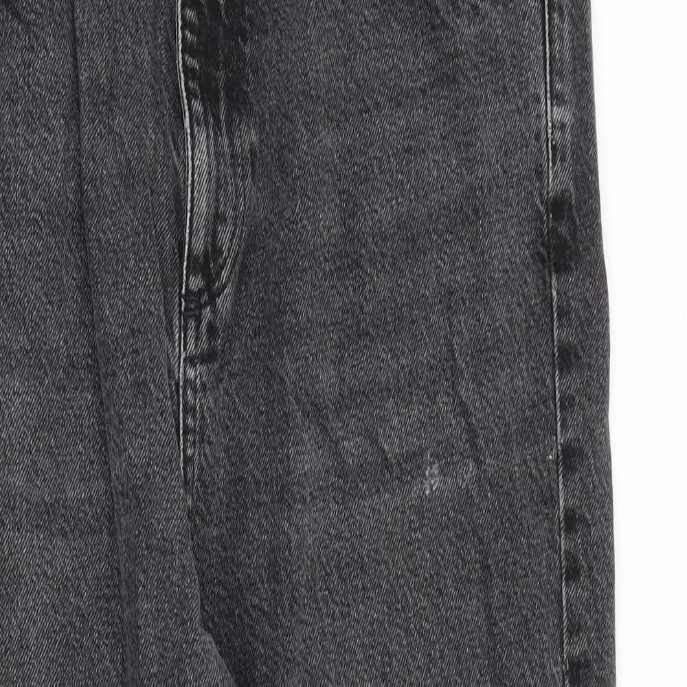 BDG Womens Grey Cotton Mom Jeans Size 32 in L32 in Regular Zip