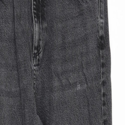 BDG Womens Grey Cotton Mom Jeans Size 32 in L32 in Regular Zip