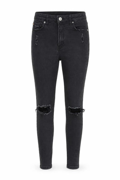 Womens UK Size 12 Denim & Co. Regular Fit Skinny Grey Jeans