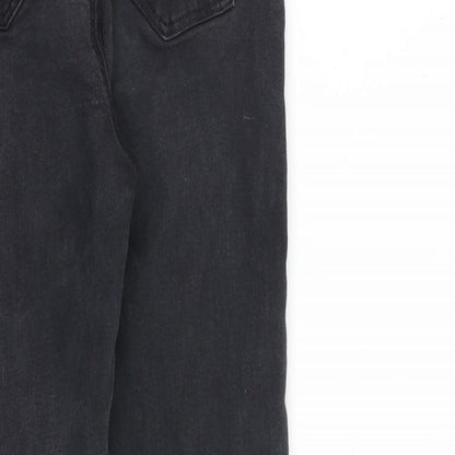 Denim & Co. Womens Grey Cotton Skinny Jeans Size 12 L27 in Regular Zip