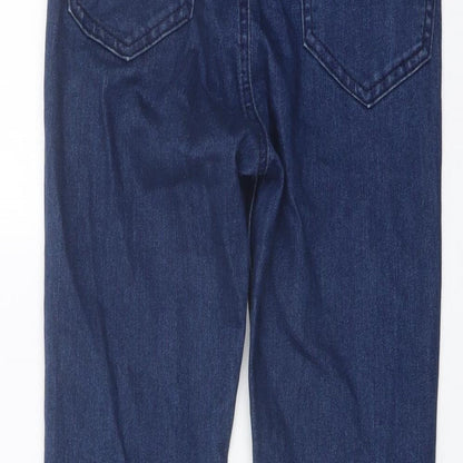 Womens UK Size 8 The Rockn Rev Regular Fit Skinny Blue Jeans
