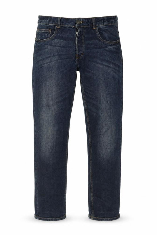 Mens UK Size 32 in Authentic Casual Wear Slim Fit Straight Blue Jeans