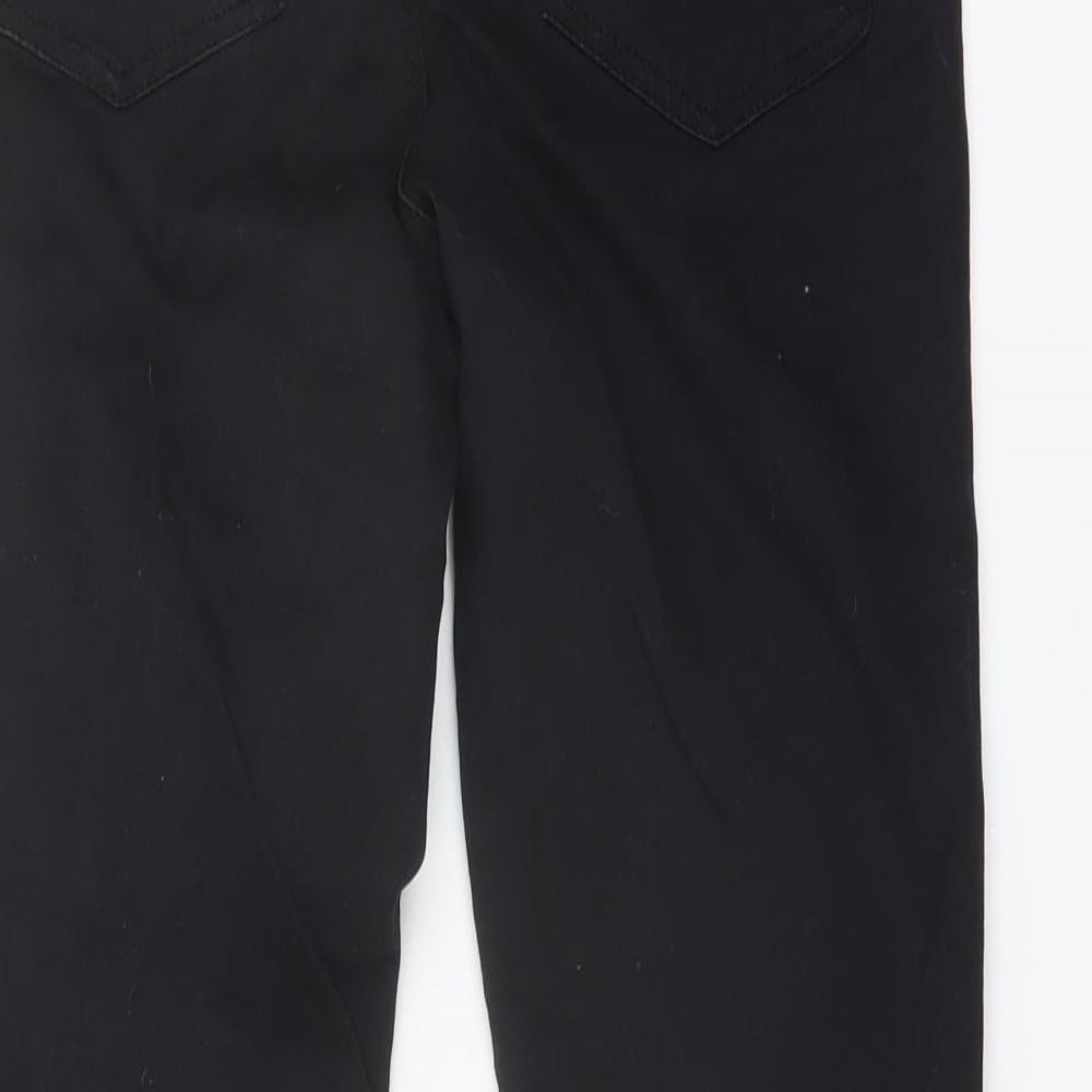 Denim & Co. Womens Black Cotton Skinny Jeans Size 10 L28 in Regular Button