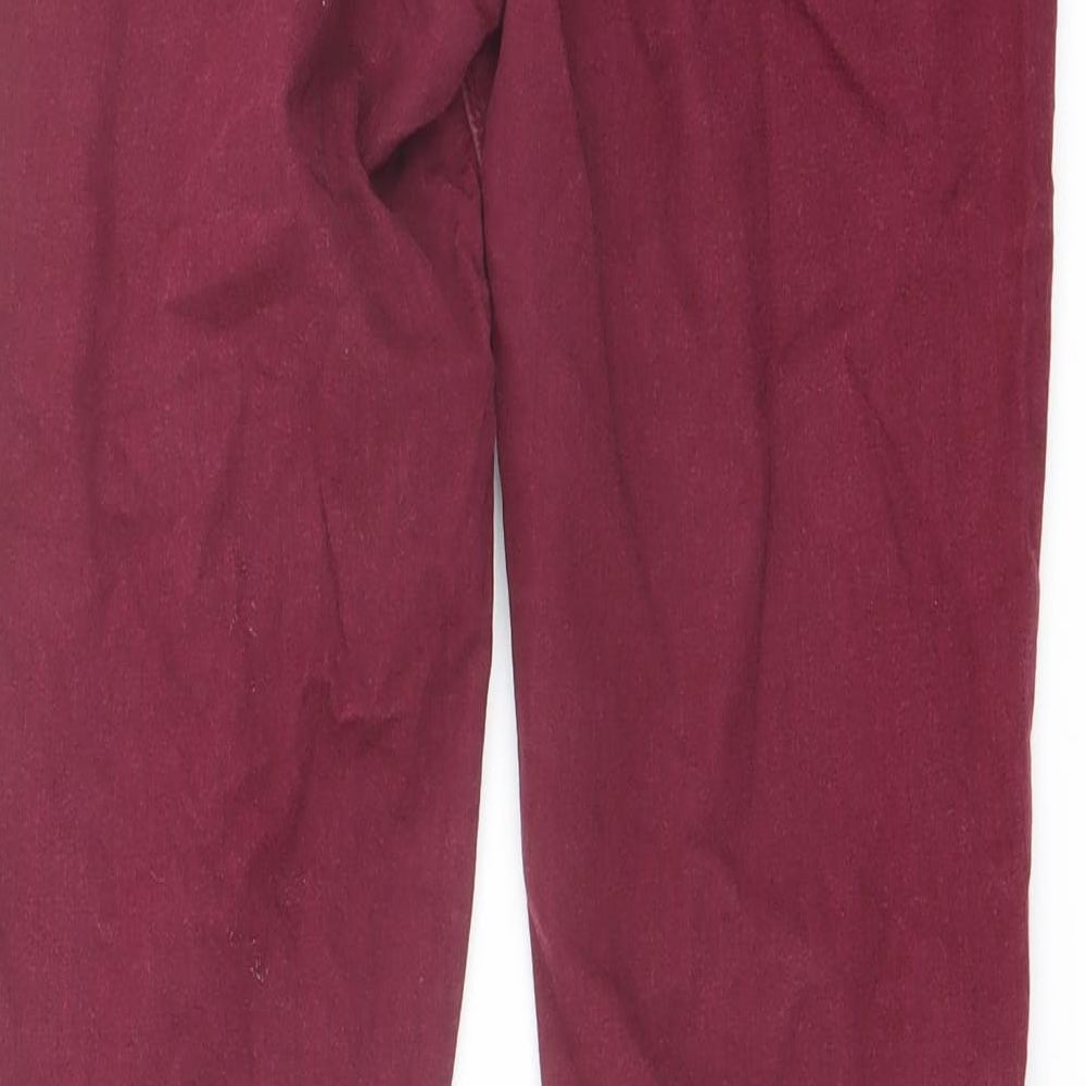 Oasis Womens Purple Cotton Skinny Jeans Size 10 L27 in Regular Button